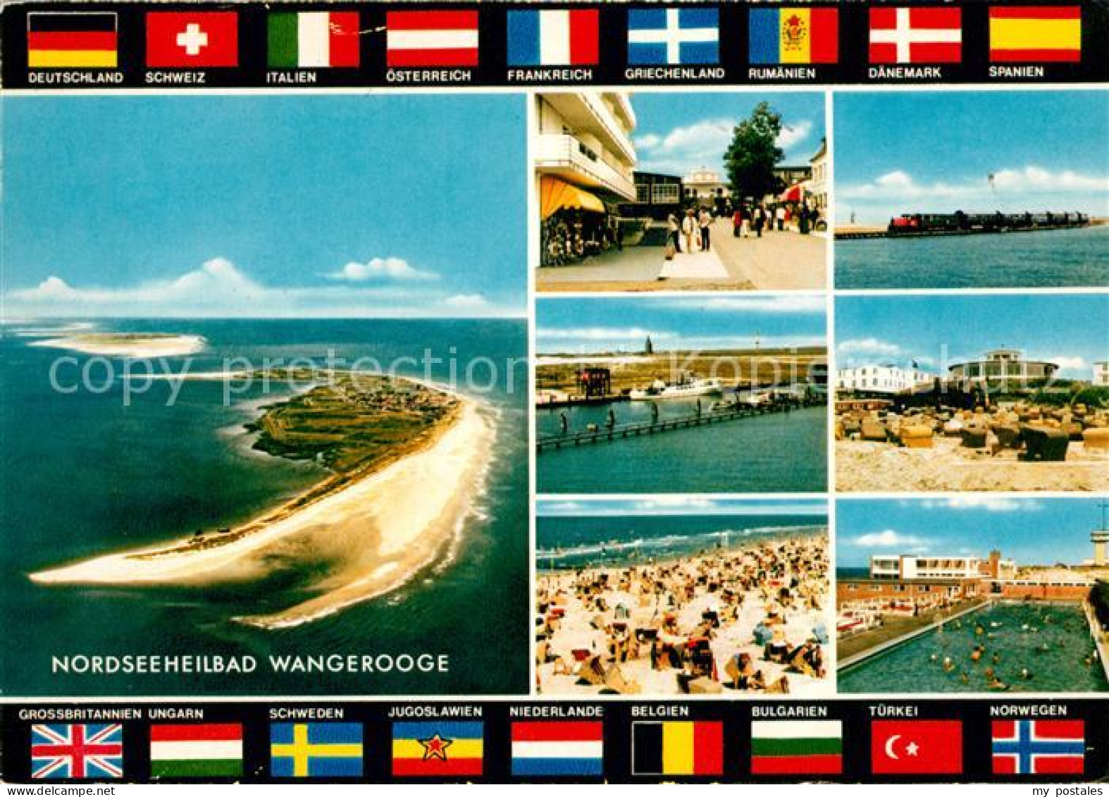 73160177 Wangerooge Nordseebad Strand Uferpromenade Fliegeraufnahme Schwimmbad L - Wangerooge