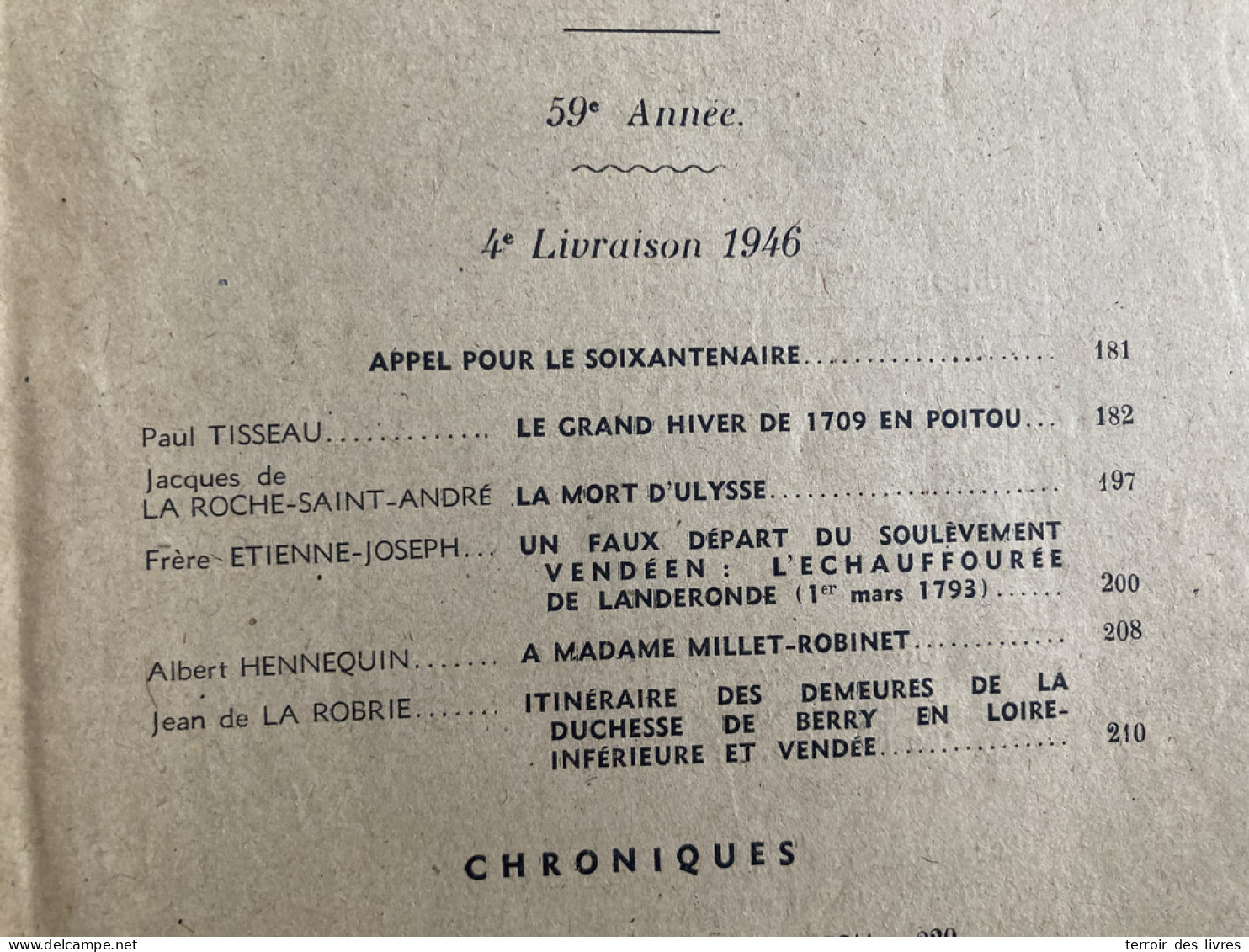 Revue Du Bas-Poitou 1946 4 LANDERONDE SAINT HILAIRE DE LOULAY MONTBERT SAINT PHILIBERT DE GRAND LIEU SAINT ETIENNE DE CO - Poitou-Charentes