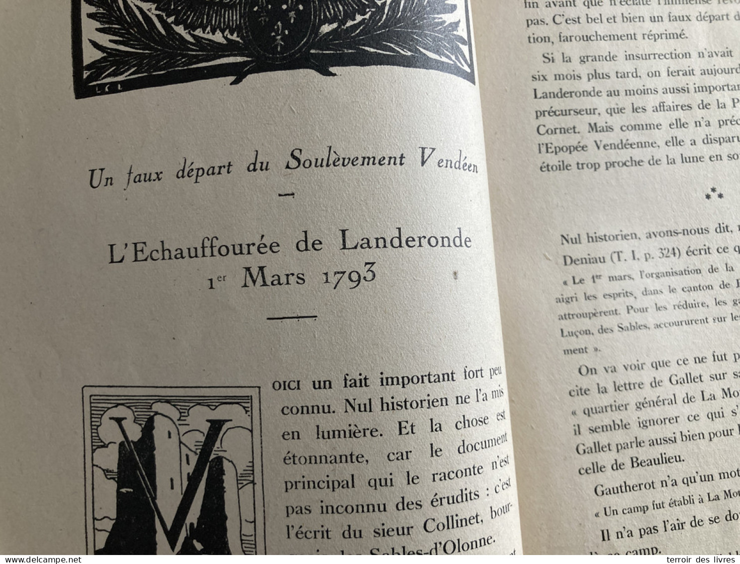 Revue Du Bas-Poitou 1946 4 LANDERONDE SAINT HILAIRE DE LOULAY MONTBERT SAINT PHILIBERT DE GRAND LIEU SAINT ETIENNE DE CO - Poitou-Charentes