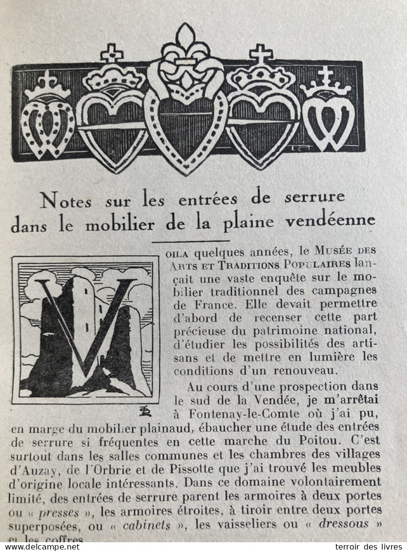 Revue Du Bas-Poitou 1943 2 SAINT-MICHEL-EN-L'HERM AUZAY OBRIE PISSOTTE LA ROCHELLE - Poitou-Charentes