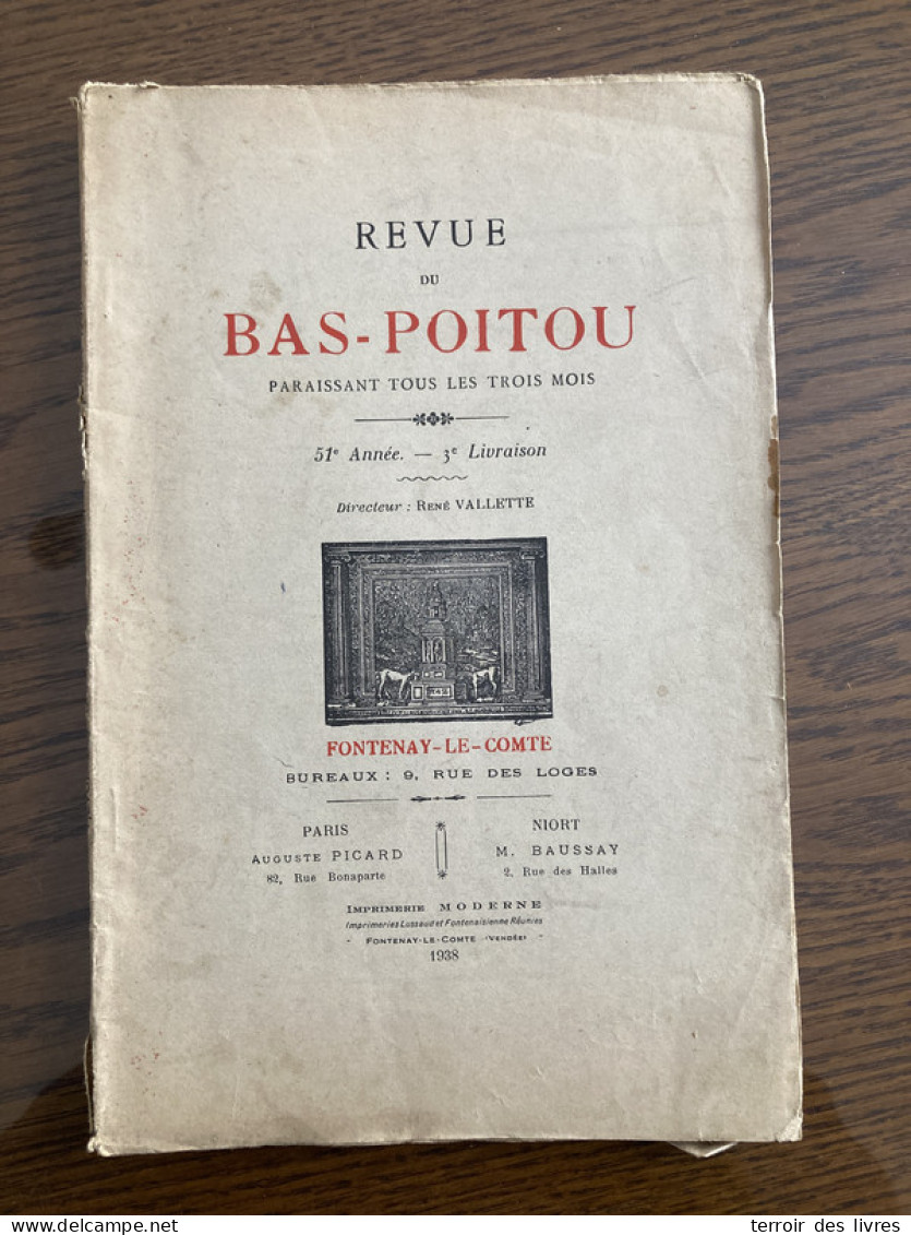 Revue Du Bas-Poitou 1935 4 BEAUVOIR SUR MER Chateau De LE GIVRE - Poitou-Charentes