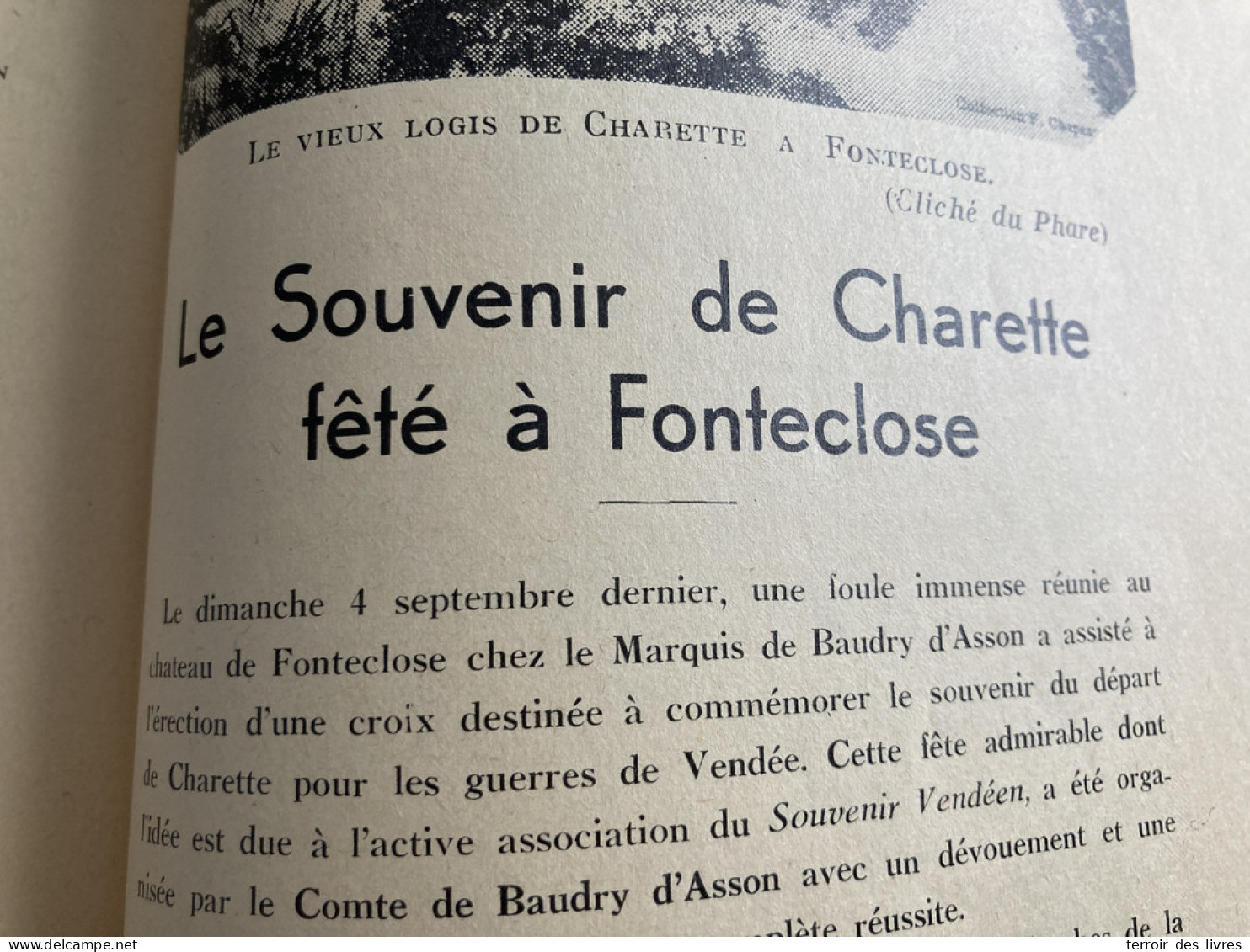Revue du Bas-Poitou 1935 4 BEAUVOIR SUR MER chateau de LE GIVRE