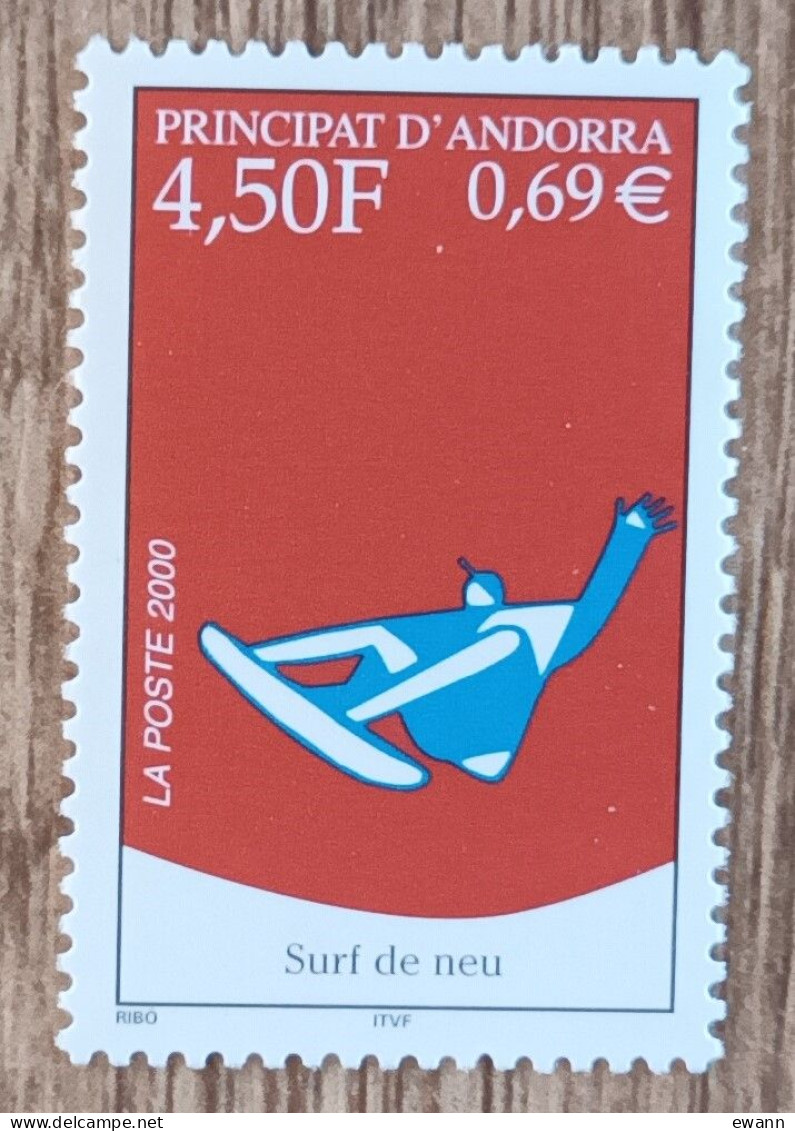 Andorre - YT N°526 - Sport / Surf Des Neiges - 2000 - Neuf - Unused Stamps