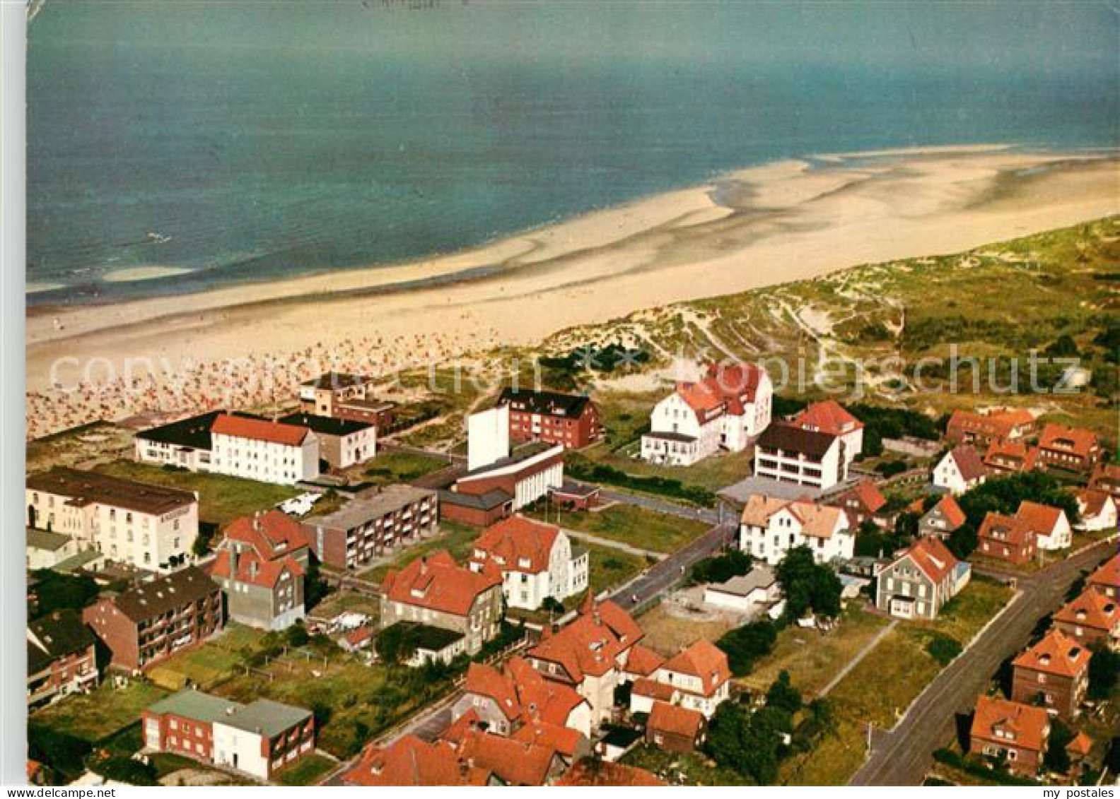 73160095 Wangerooge Nordseebad Fliegeraufnahme Strand Wangerooge - Wangerooge