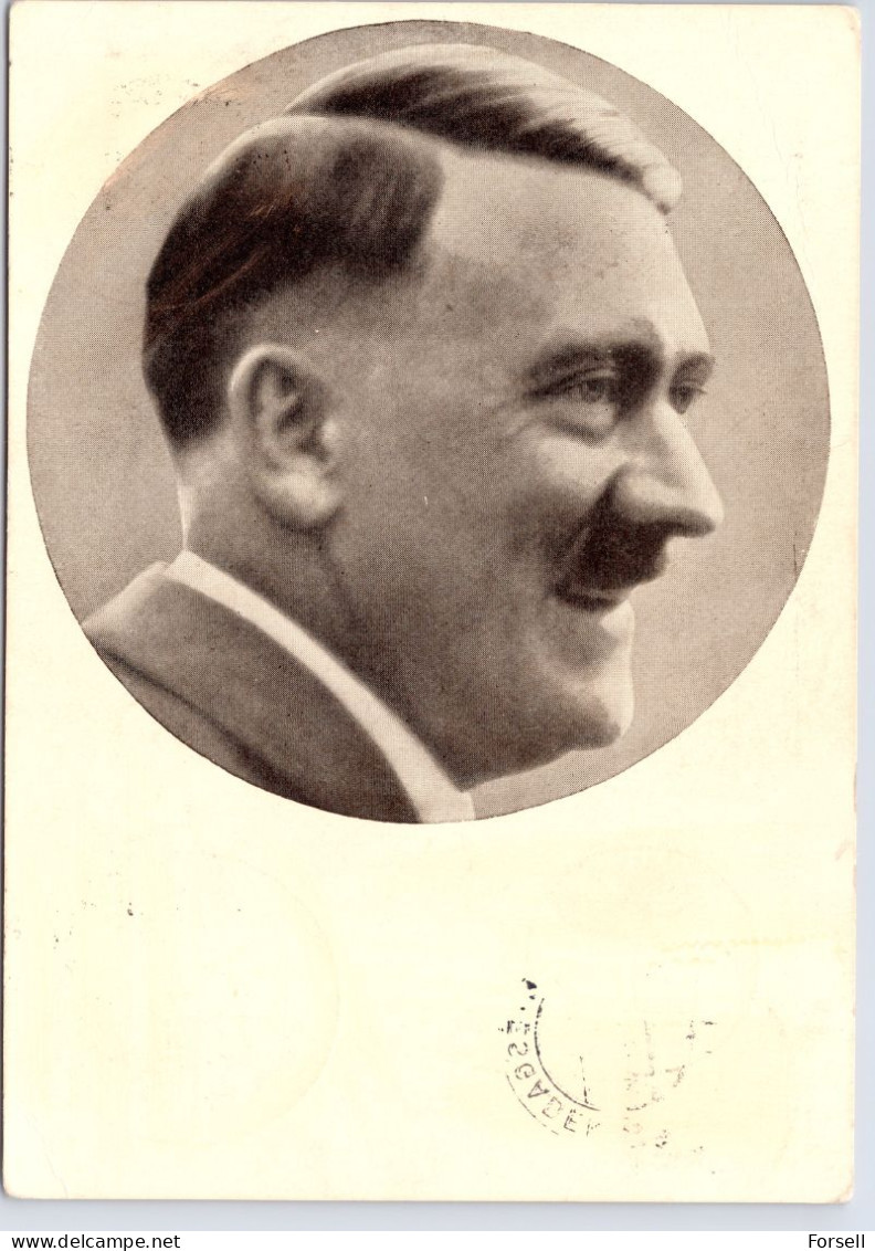 Adolf Hitler (u.A. Sonder Stempel: Historische Zusammenkunft: Chamberlain-Hitler 1938) - Hommes Politiques & Militaires