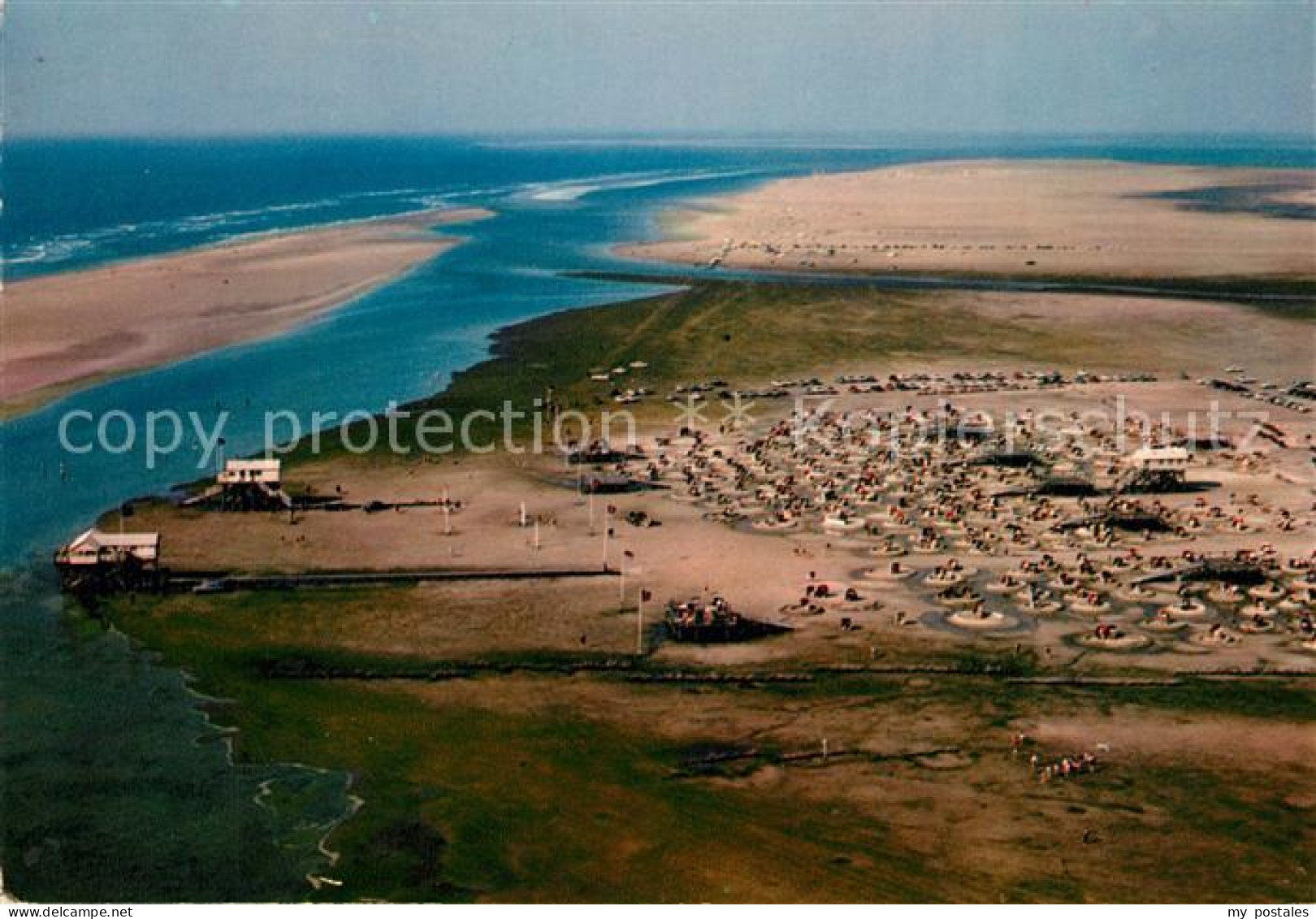 73159974 Peter-Ording St Fliegeraufnahme Sandbank Broesum - St. Peter-Ording