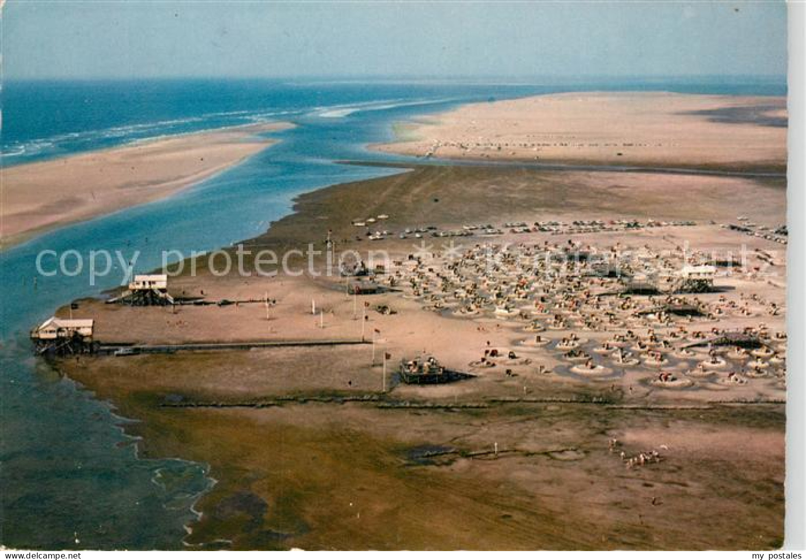 73159954 Peter-Ording St Fliegeraufnahme Badestrand Broesum - St. Peter-Ording