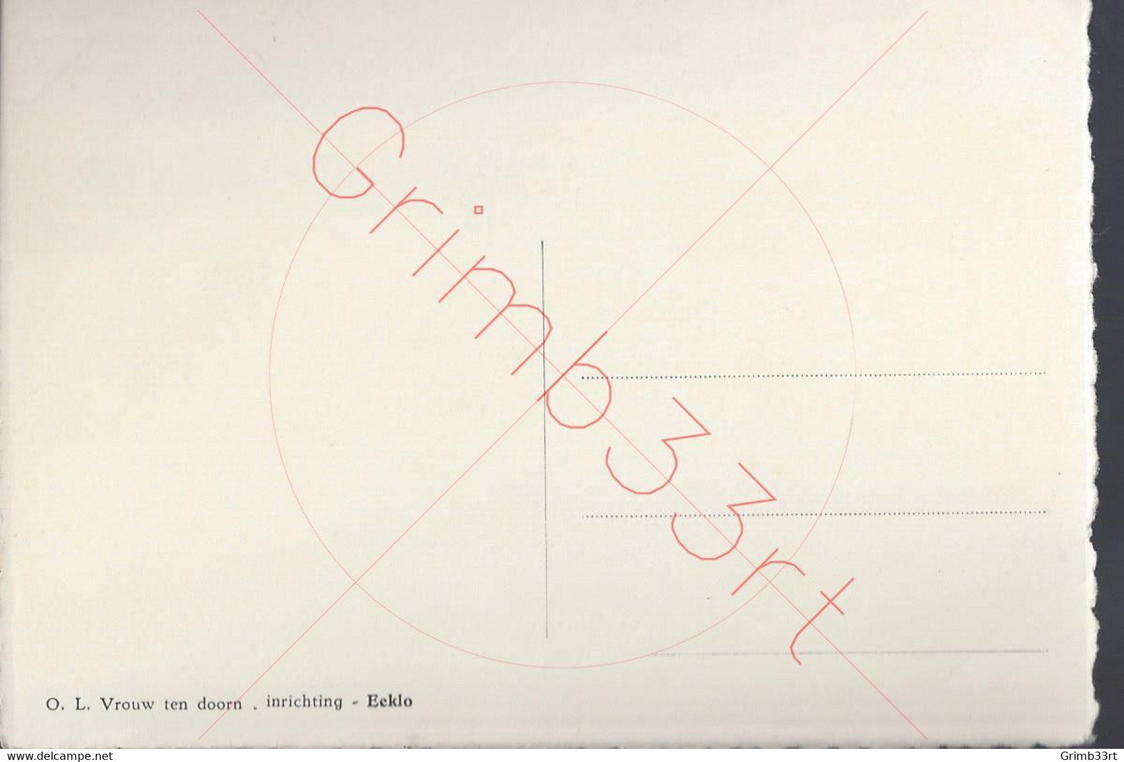 Eeklo - O. L. Vrouw Ten Doorn Inrichting - Postkaart - Eeklo