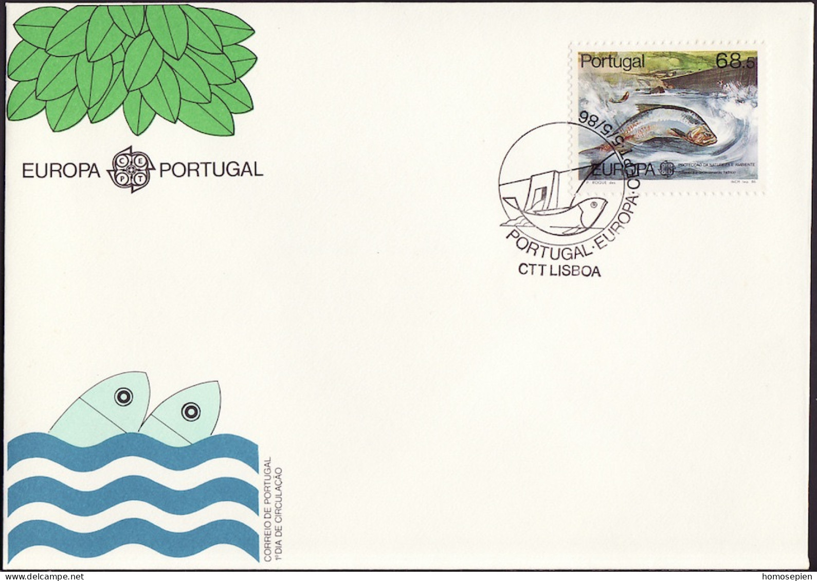 Europa CEPT 1986 Portugal FDC Y&T N°1667 - Michel N°1690 - 68,50e EUROPA - 1986