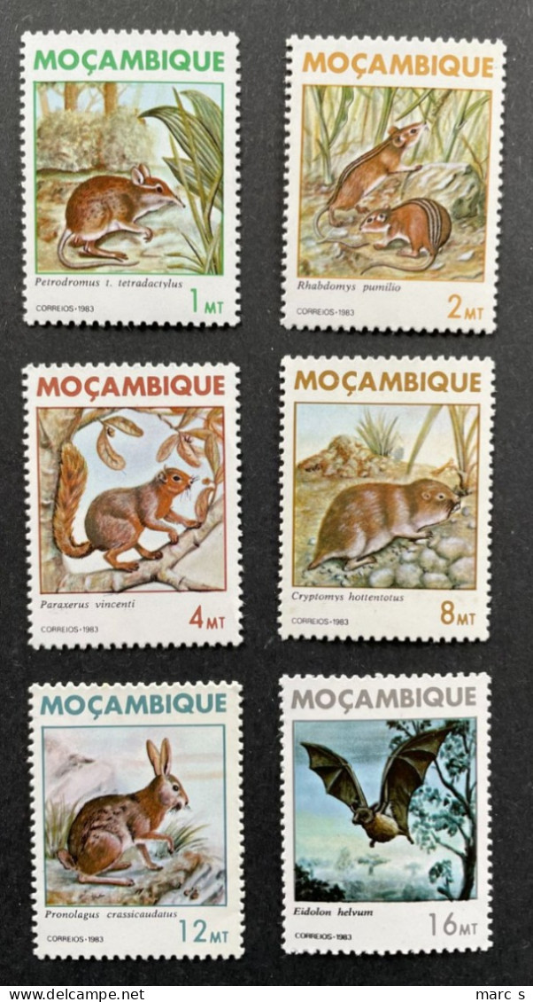 MOZAMBIQUE - 1983 - NEUF**/MNH - Série Complète Mi 943 / 948 - YT 922 / 927 - ANIMAUX - Mozambique