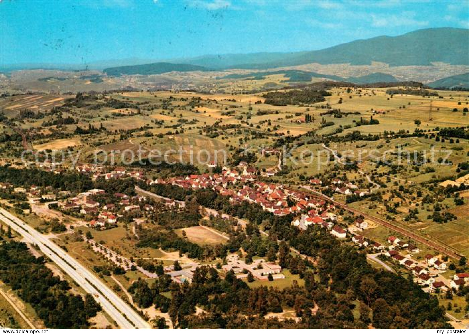 73159903 Bellingen Bad Fliegeraufnahme Panorama Autobahn A5 Bad Bellingen - Bad Bellingen