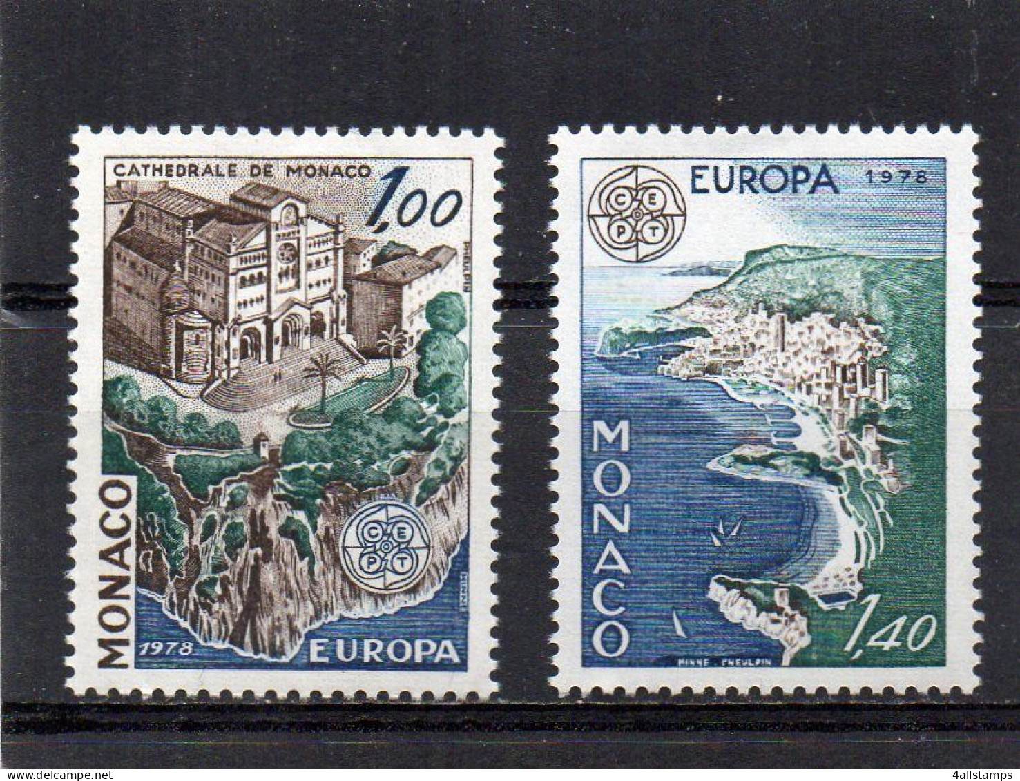 1978 Monaco MI N° 1319/1320 : ** MNH, Postfris, Postfrisch , Neuf Sans Charniere - 1978