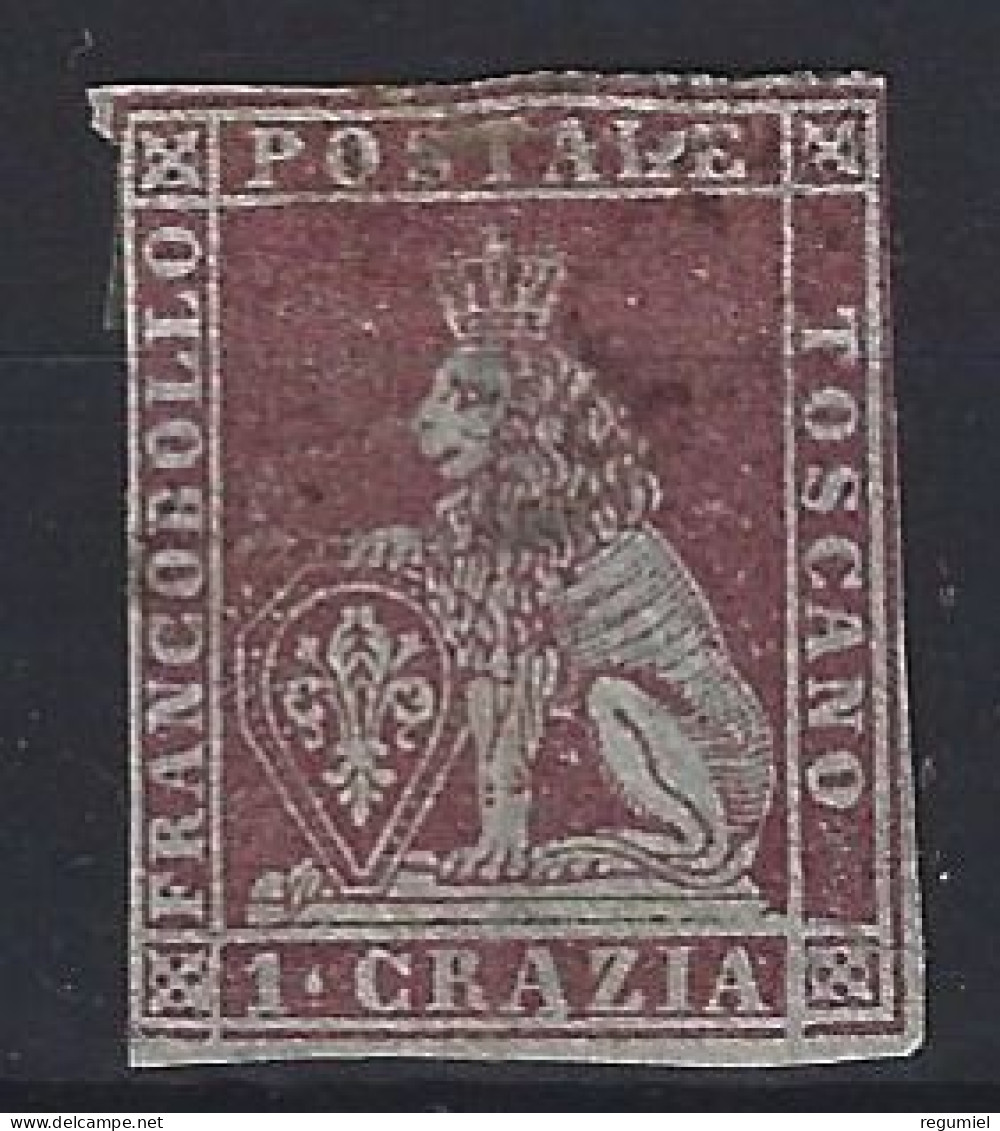 Italia Toscana U  4 (o) Usado. 1851 - Toscana