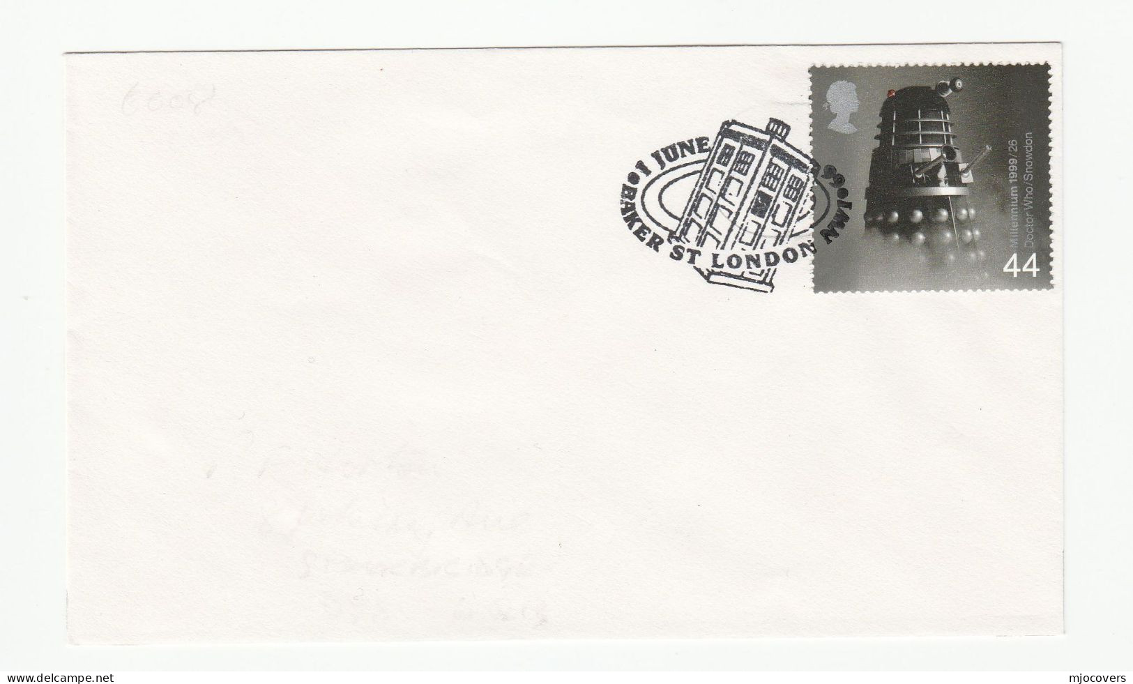 Cover TARDIS POLICE  TELEPHONE BOX  Pmk  GB DALEK Stamps Fdc Baker St  Telecom Television Doctor Who - Polizei - Gendarmerie