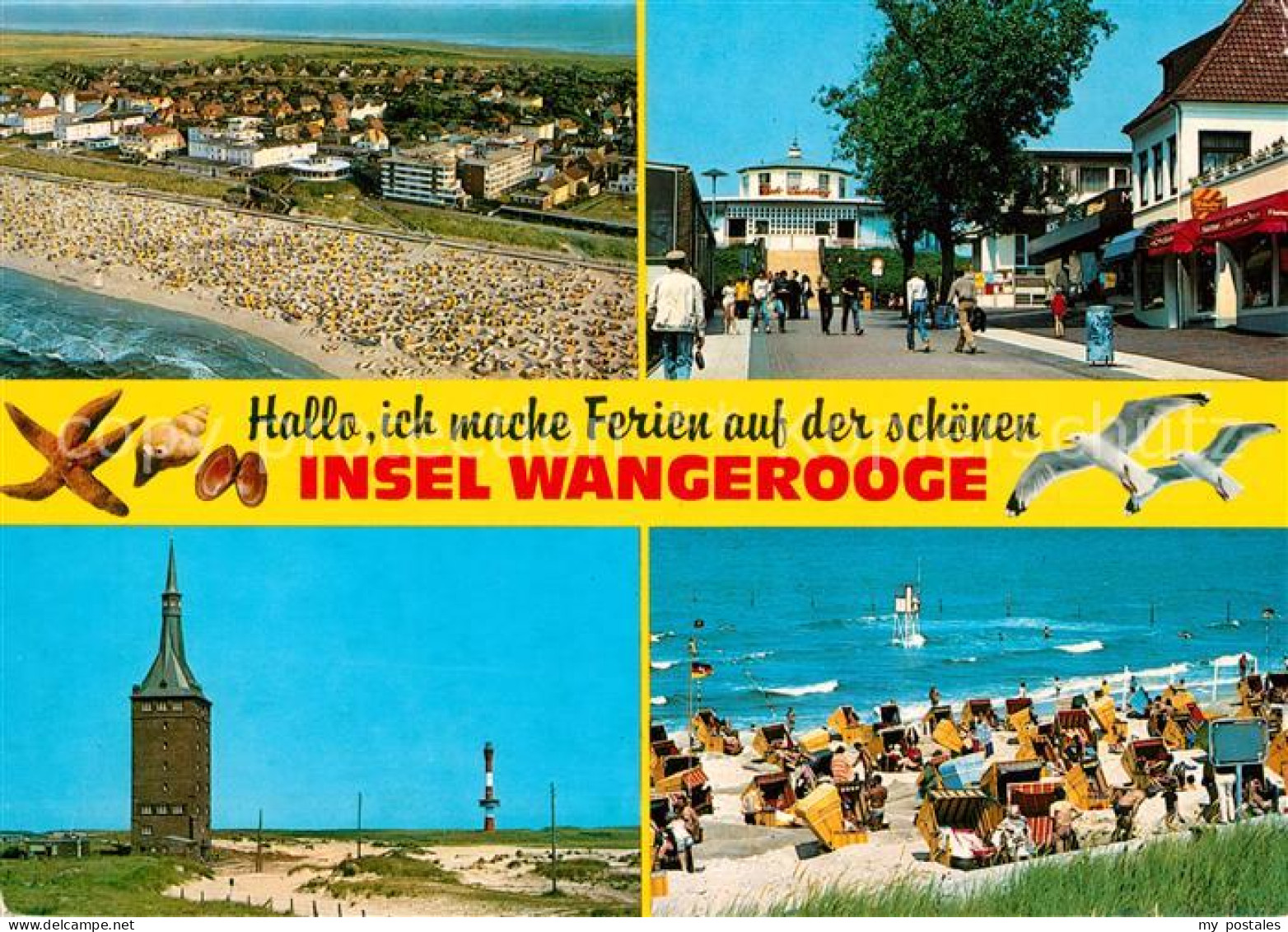 73159634 Wangerooge Nordseebad Nordseeinsel Fliegeraufnahme Leuchtturm Strand Or - Wangerooge