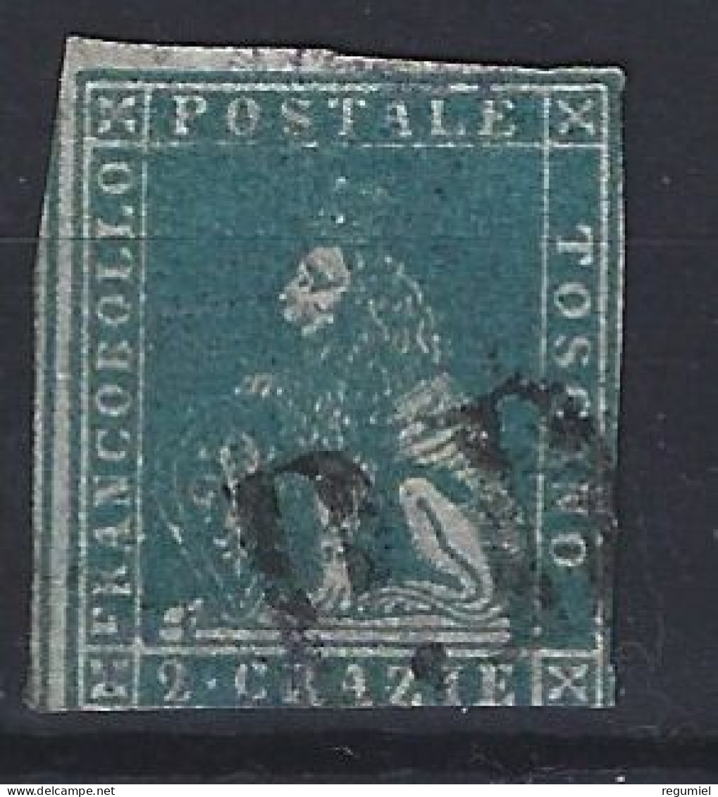 Italia Toscana U  5 (o) Usado. 1851 - Toscane