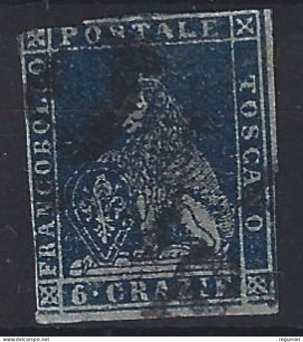 Italia Toscana U 15 (o) Usado. 1857 - Toscana