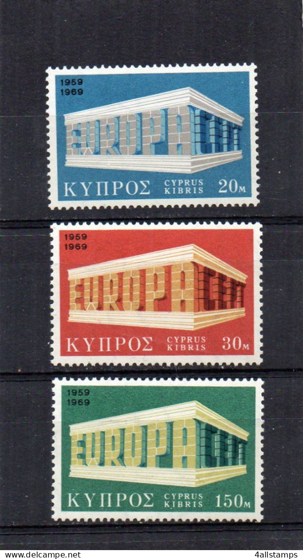 1969 Zypern MI N° 319/321 : ** MNH, Postfris, Postfrisch , Neuf Sans Charniere - 1969