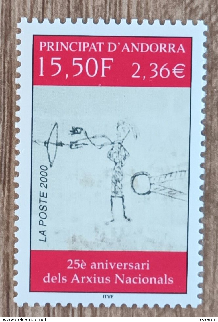 Andorre - YT N°539 - Archives Nationales - 2000 - Neuf - Unused Stamps