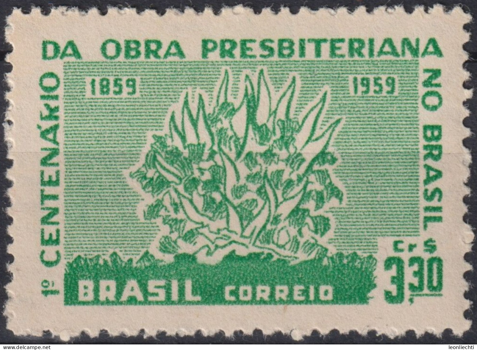 1959 Brasilien ** Mi:BR 970, Sn:BR 902, Yt:BR 687, Burning Bush, Brennender Busch - Unused Stamps