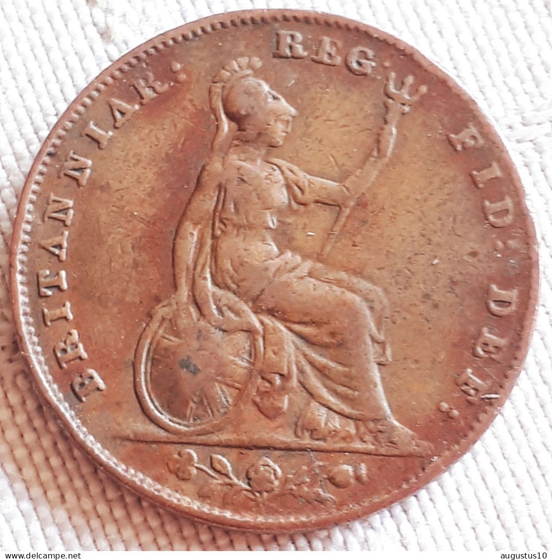 GROOT-BRITANNIË : FARTHING 1853 WW Raised KM 725 XF - Andere & Zonder Classificatie