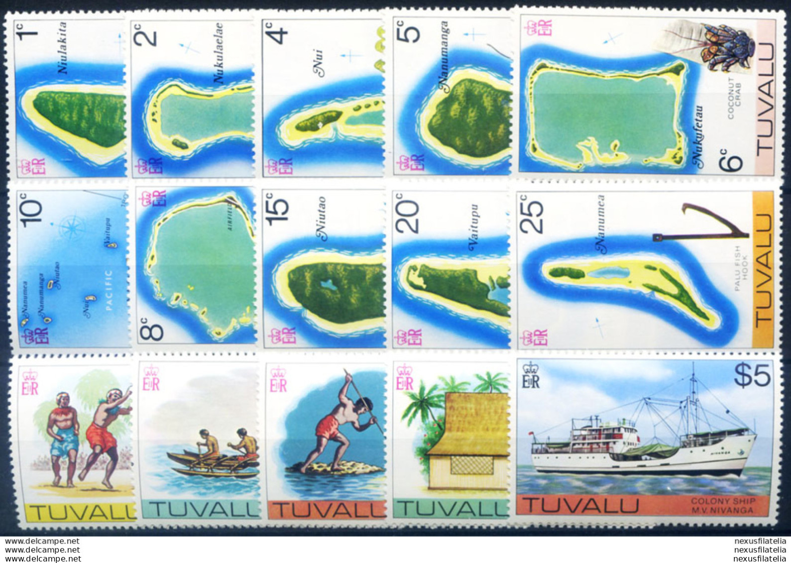 Definitiva. Isole, Atolli E Varie 1976. - Tuvalu