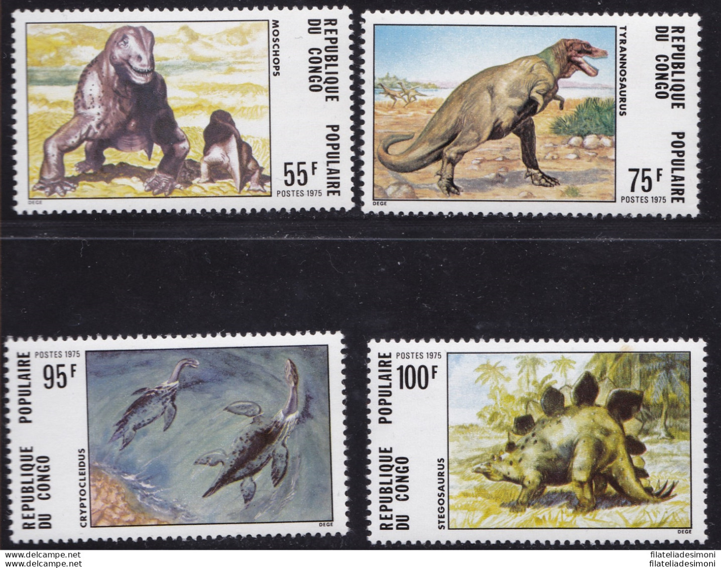 1975 CONGO - Animali , Animals, Yvert N° 401/404 Serie Di 4 Val.  MNH** - Andere & Zonder Classificatie