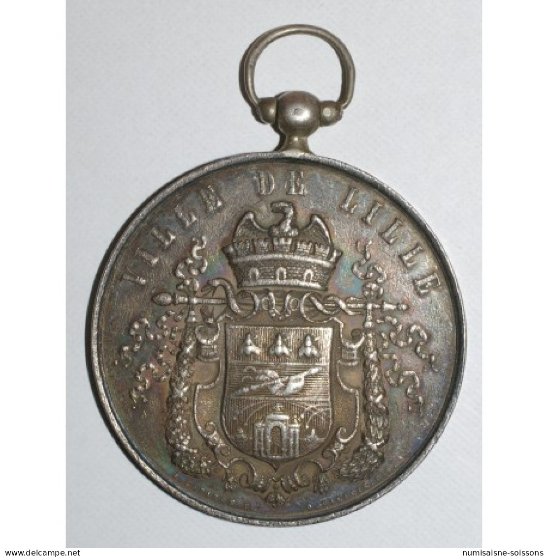 MEDAILLE - VILLE DE LILLE - GRAND FESTIVAL DU 25 JUIN 1865 - ABEILLE - Andere & Zonder Classificatie