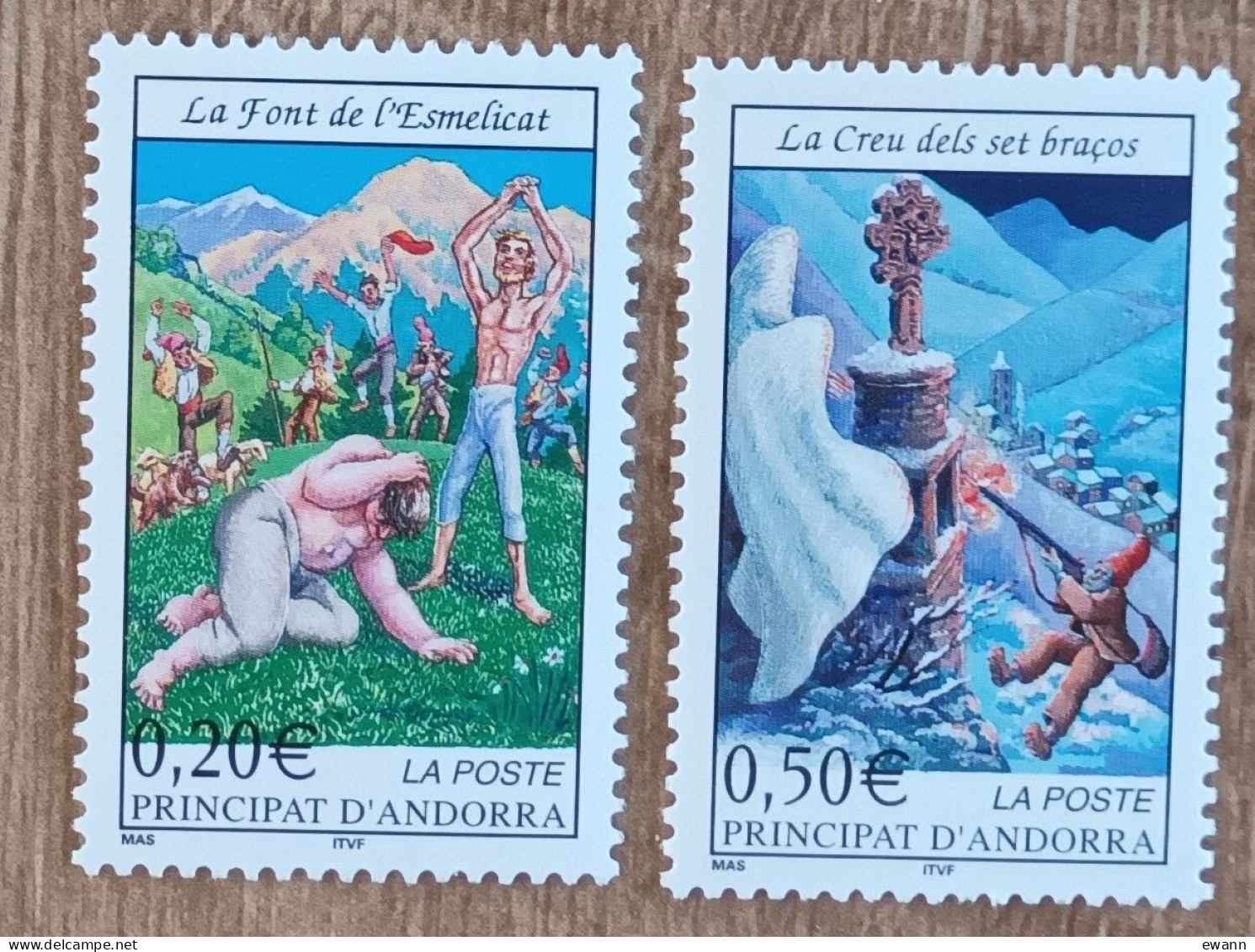 Andorre - YT N°560, 561 - Légendes Andorranes - 2002 - Neuf - Unused Stamps