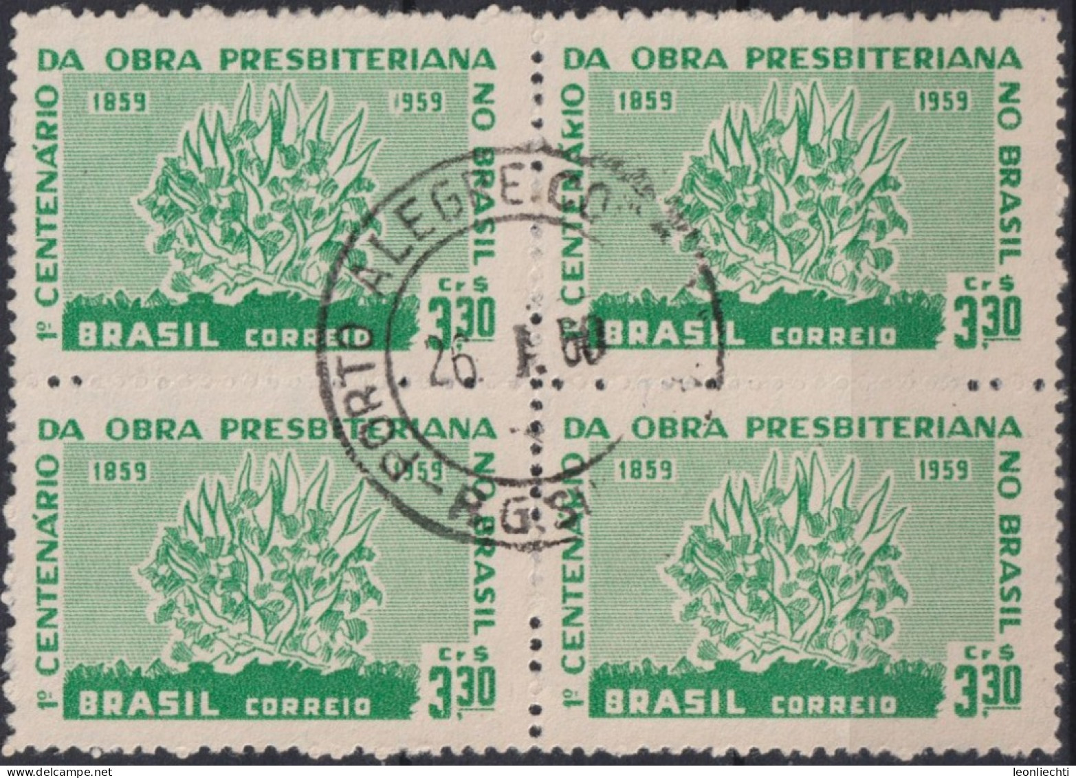 1959 Brasilien ° Mi:BR 970, Sn:BR 902, Yt:BR 687, Burning Bush, Brennender Busch - Usados