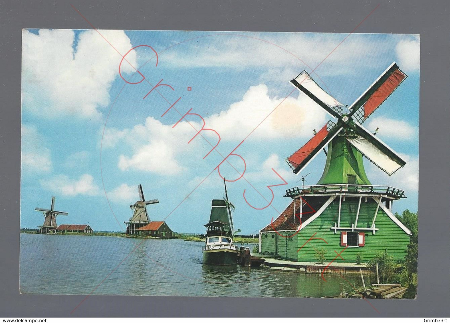 Zaandijk - Achtkante Mosterdmolen - Postkaart - Zaanstreek