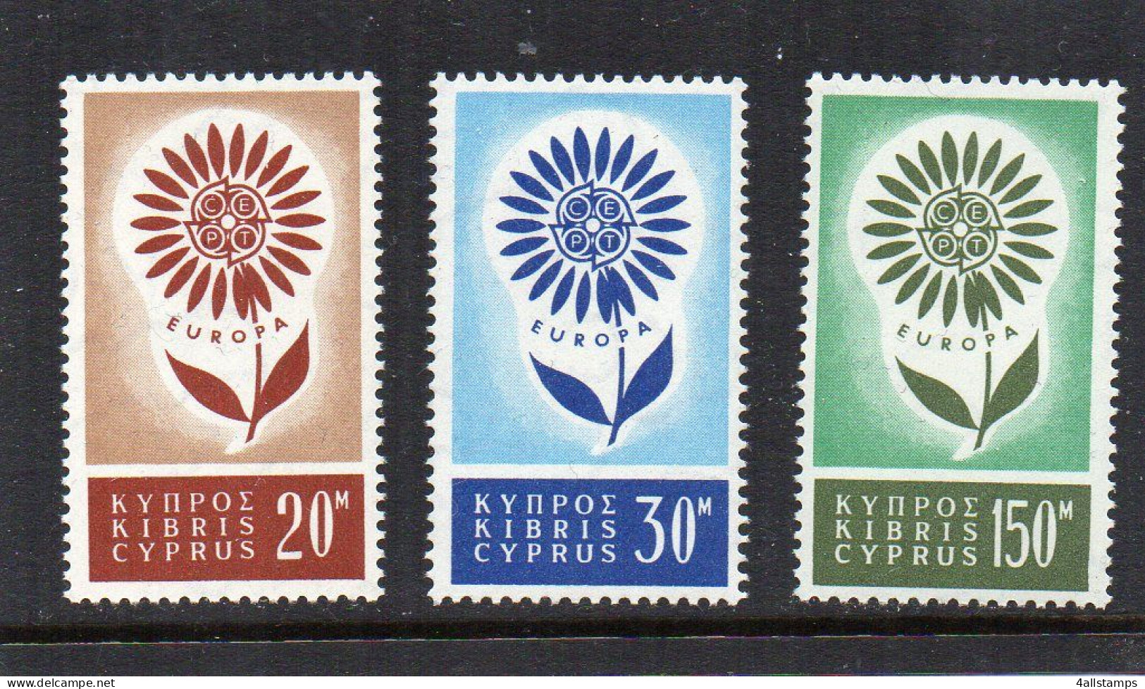 1964 Zypern Mi N° 240/242 : ** MNH, Postfris, Postfrisch , Neuf Sans Charniere - 1964