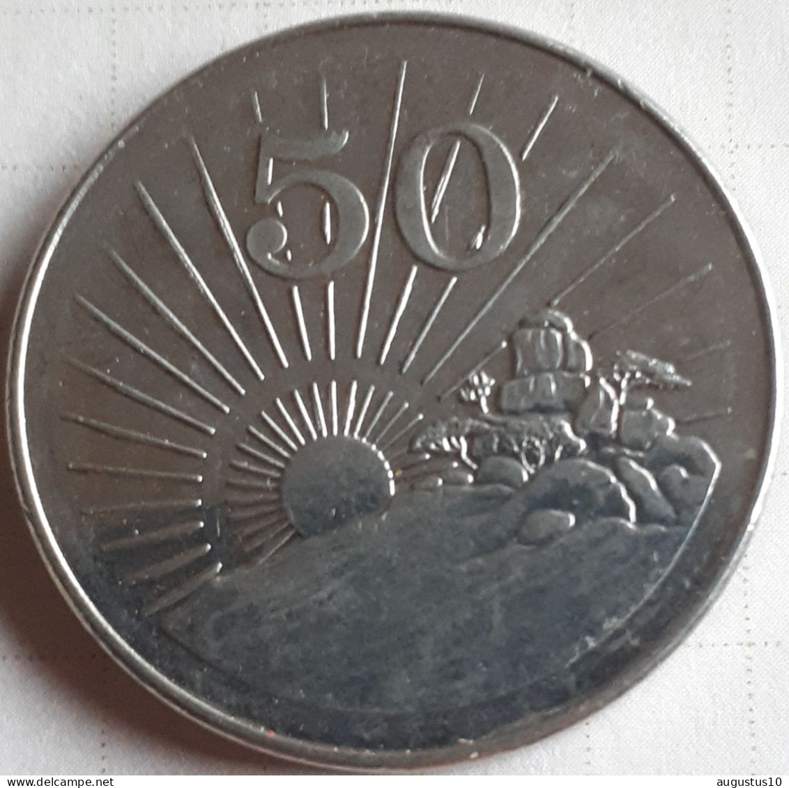 Zimbabwe : 50 CENTS 2001 KM 5 UNC - Zimbabwe