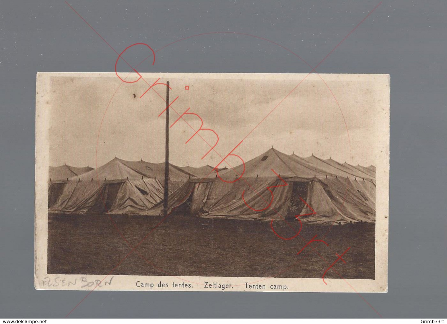 Camp Des Tentes - Postkaart - Elsenborn (Kamp)