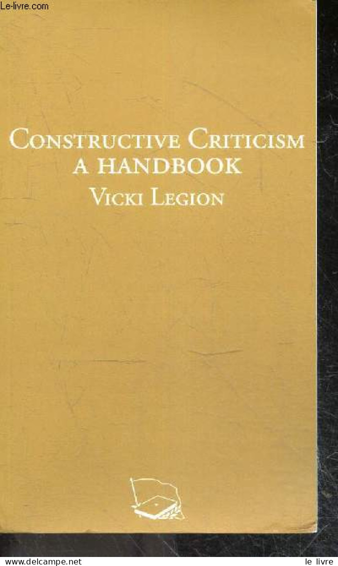 Constructive Criticism A Handbook - Vicki Legion - Collection Colorful Classics N°24 - Vicki Legion - COLLECTIF - 2022 - Language Study