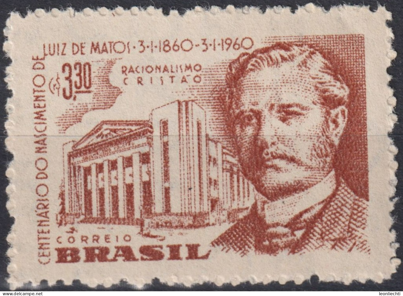 1960 Brasilien **  Mi:BR 972, Sn:BR 904, Yt:BR 688, Birth Centenary Of Luiz De Matos (1860-1926) - Neufs