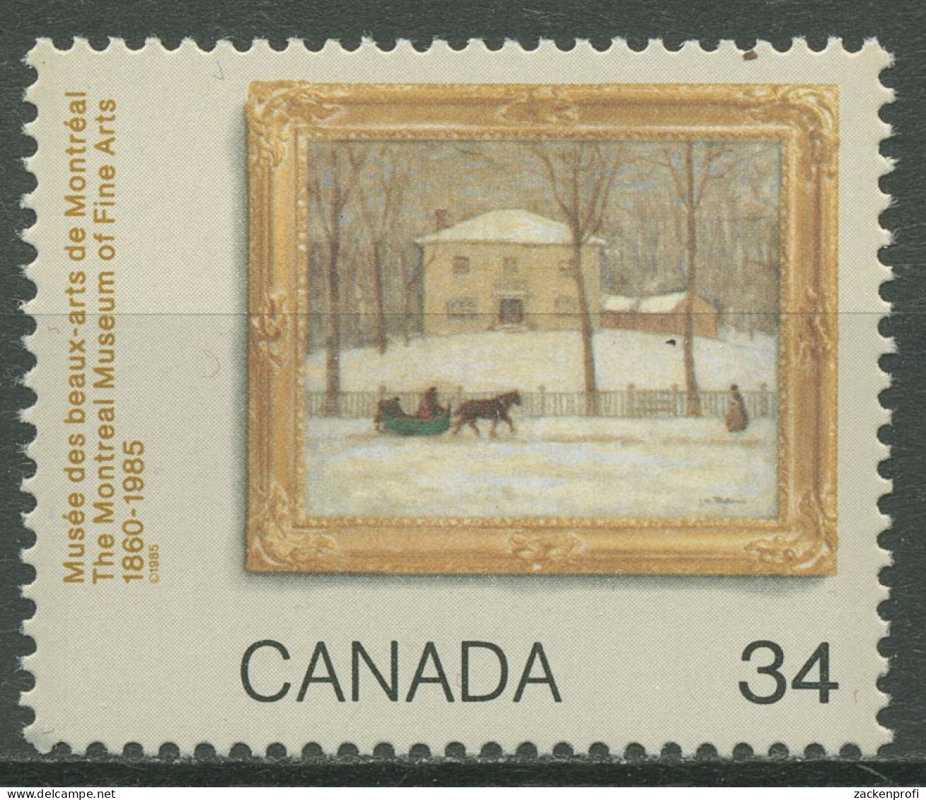 Kanada 1985 Kunstmuseum Montreal Gemälde 985 Postfrisch - Unused Stamps