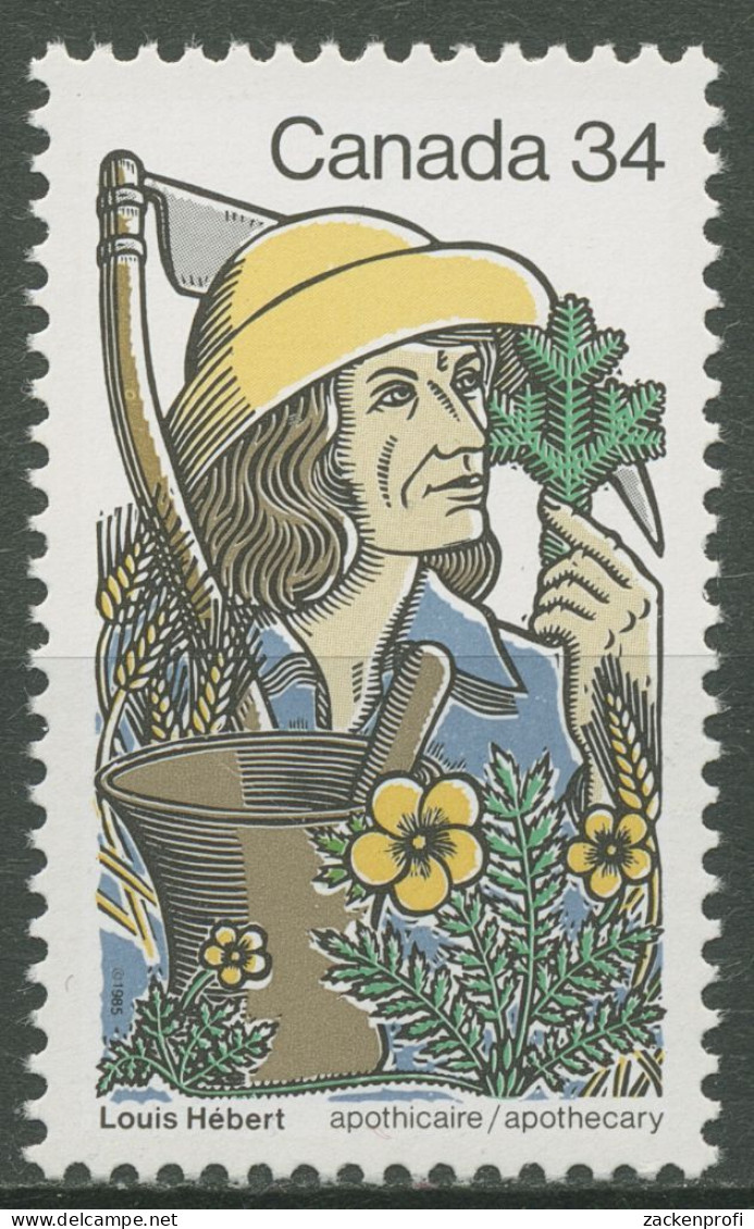 Kanada 1985 Pharmazie Apotheker Louis Hébert 969 Postfrisch - Unused Stamps