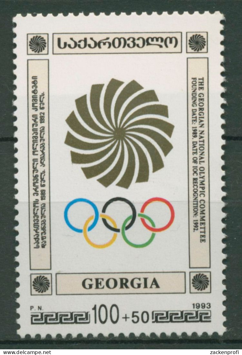 Georgien 1994 Olympia Nationales Komitee 77 Postfrisch - Géorgie