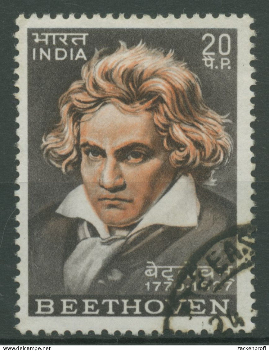 Indien 1970 Komponist Ludwig Van Beethoven 513 Gestempelt - Gebruikt