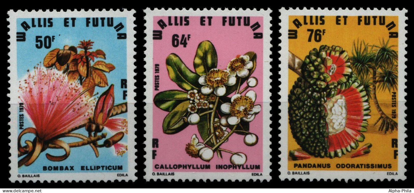 Wallis & Futuna 1979 - Mi-Nr. 339-341 ** - MNH - Früchte / Fruits - Unused Stamps