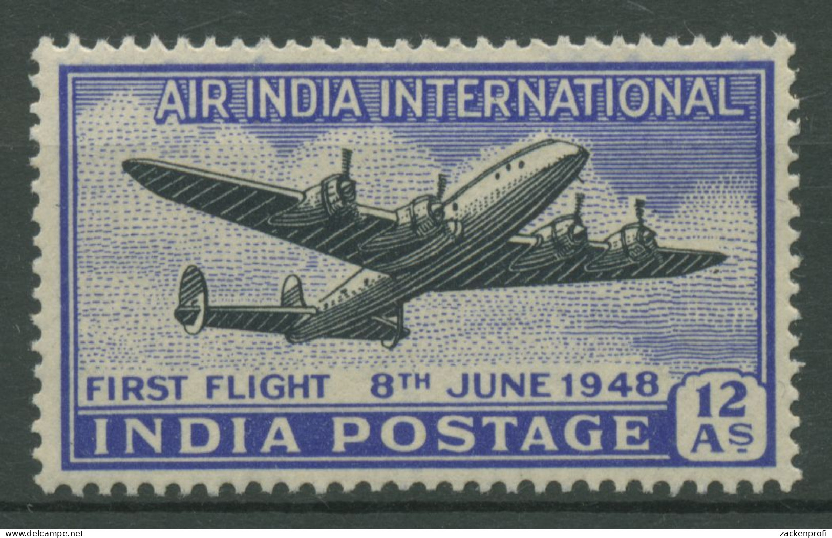 Indien 1948 Flugdienst Nach England Flugzeug Douglas 186 Postfrisch - Unused Stamps