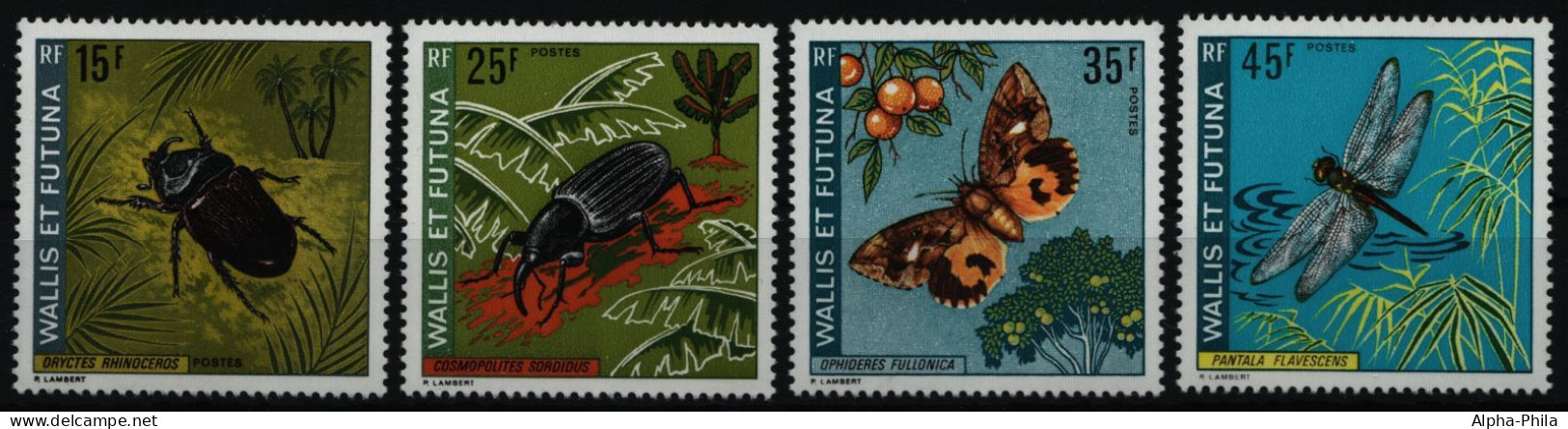 Wallis & Futuna 1974 - Mi-Nr. 254-257 ** - MNH - Insekten / Insects - Nuovi