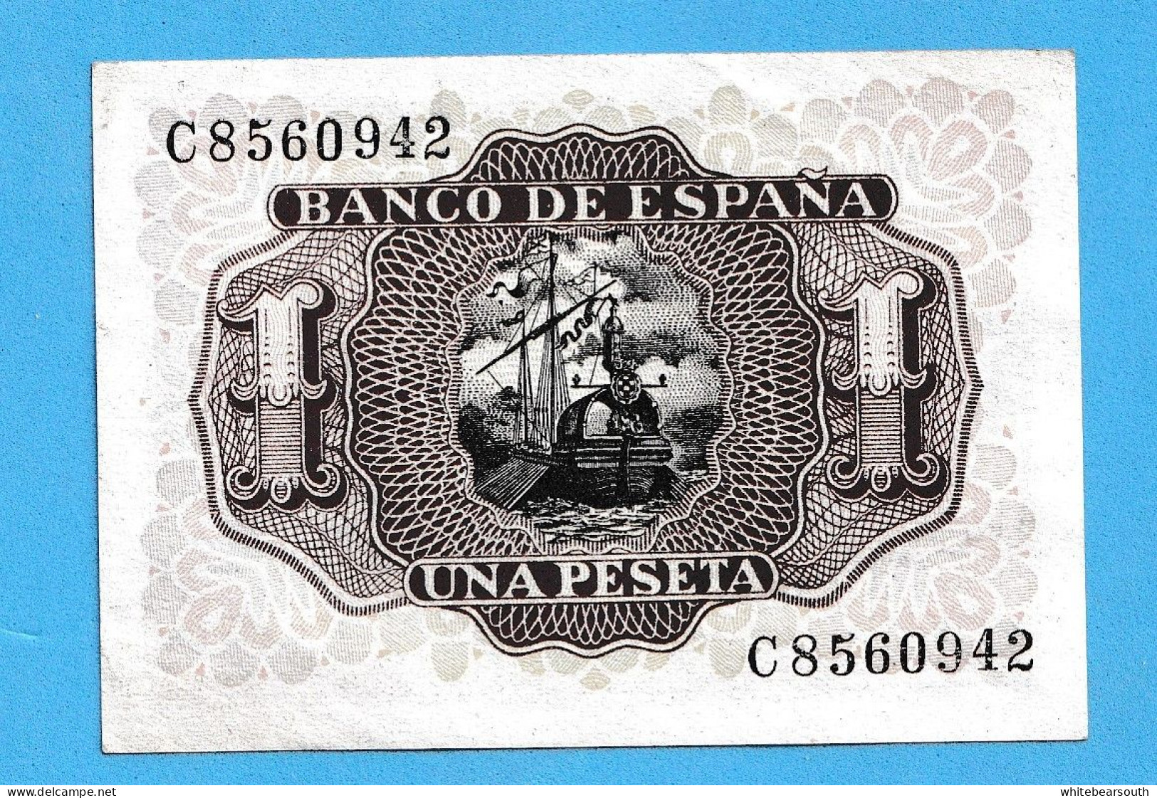 1953 BANCO DE ESPAÑA   1 PESETA - SPAIN  BILLETE BANKNOTE BILLETE CIRCULATED XF - Autres - Europe