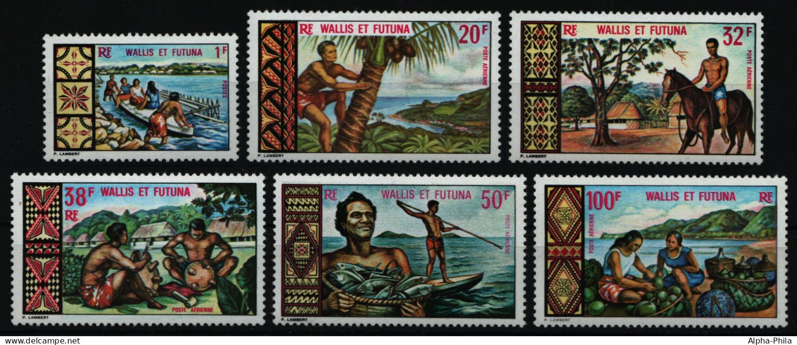 Wallis & Futuna 1969 - Mi-Nr. 220-225 ** - MNH - Inselleben - Ungebraucht