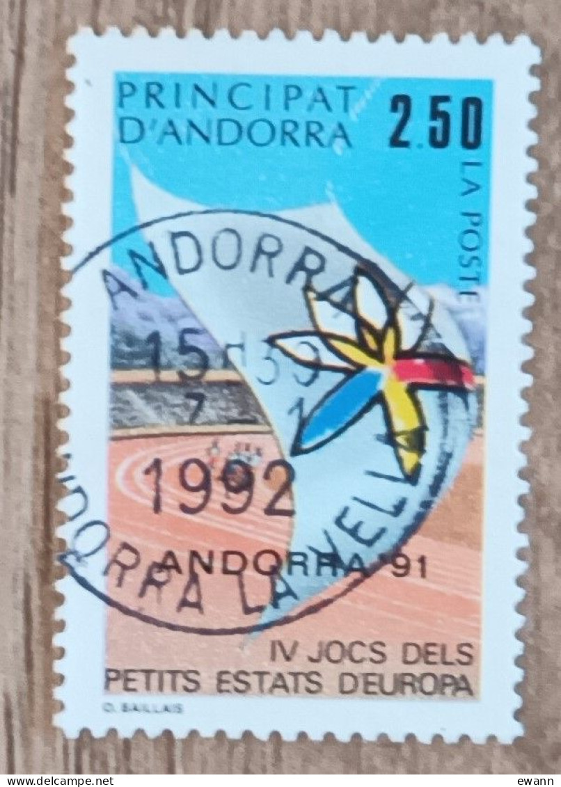 Andorre - YT N°401 - IVe Jeux Sportifs Des Petits Etats D'Europe - 1991 - Oblitéré - Usati