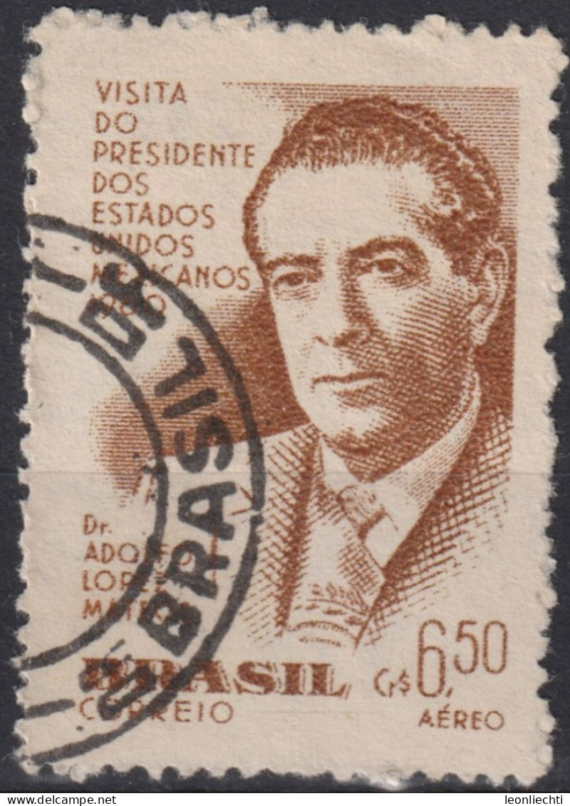 1960 Brasilien AEREO ° Mi:BR 973, Sn:BR C92, Yt:BR PA80, Adolfo López Mateos - Used Stamps