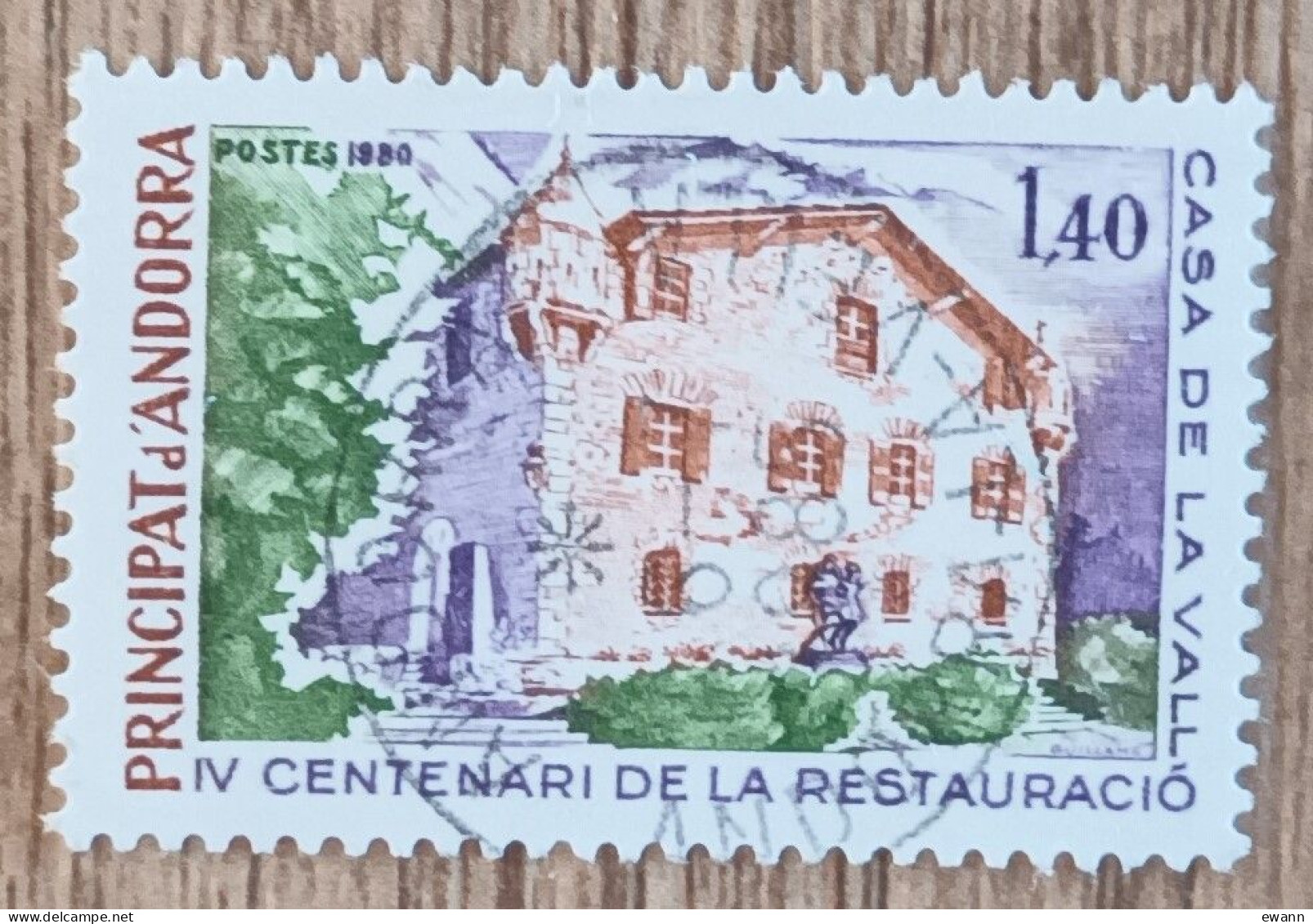 Andorre - YT N°289 - Restauration De La Maison Des Vallées - 1980 - Oblitéré - Gebraucht