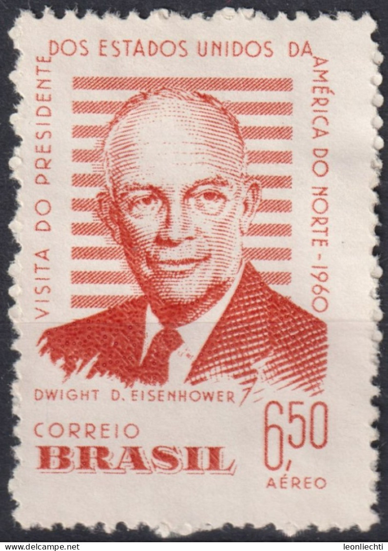 1960 Brasilien AEREO * Mi:BR 974, Sn:BR C93, Yt:BR PA81, Visit Of Dwight D. Eisenhower To Brazil - Airmail