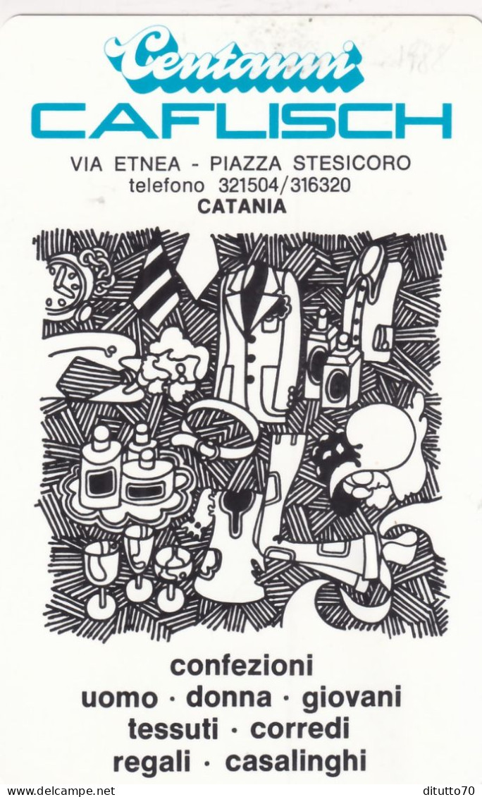 Calendarietto - Centanni - Caflisch - Catania - Anno 1988 - Petit Format : 1981-90